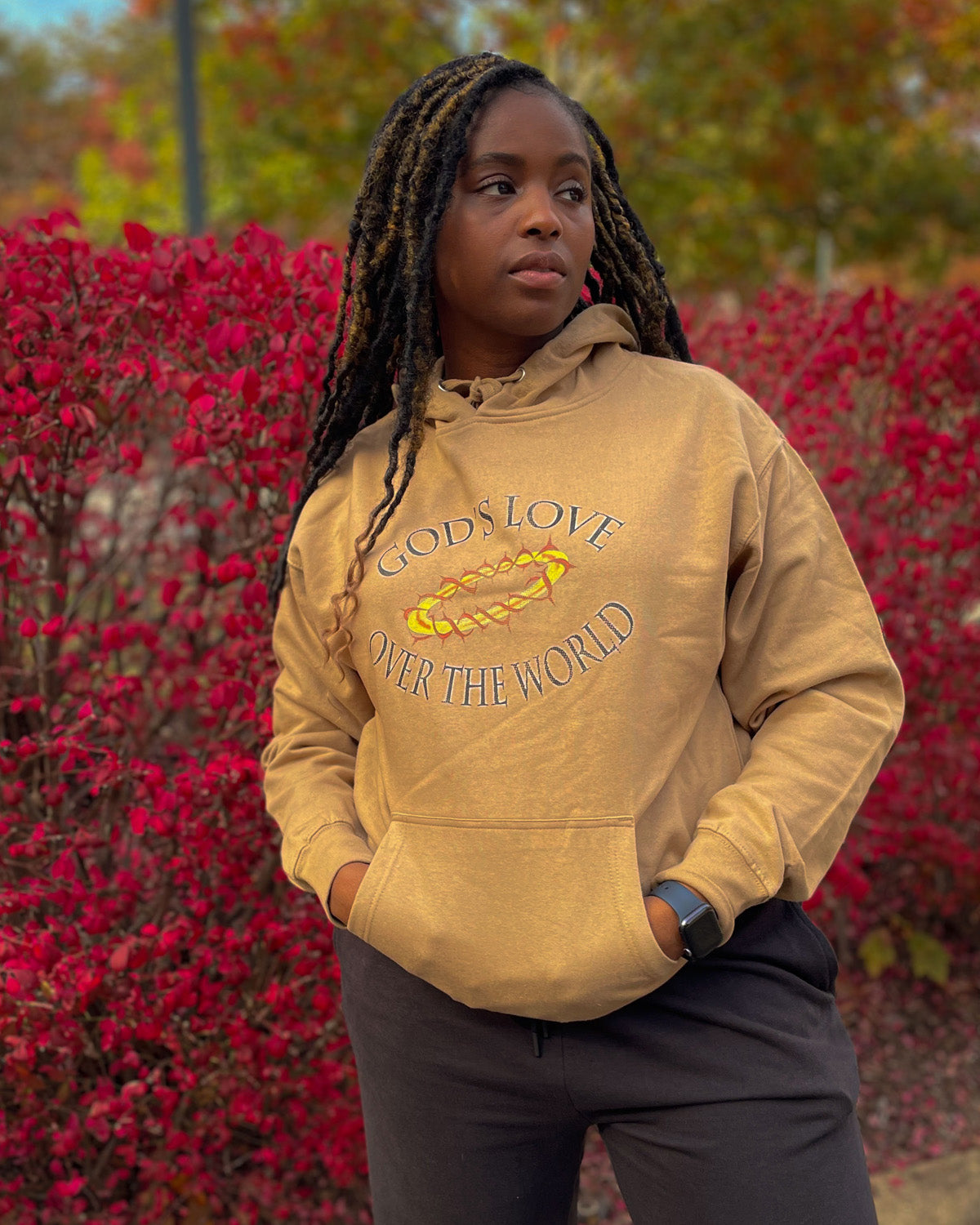 VINTAGE GLOW HOODIE - SANDSTONE