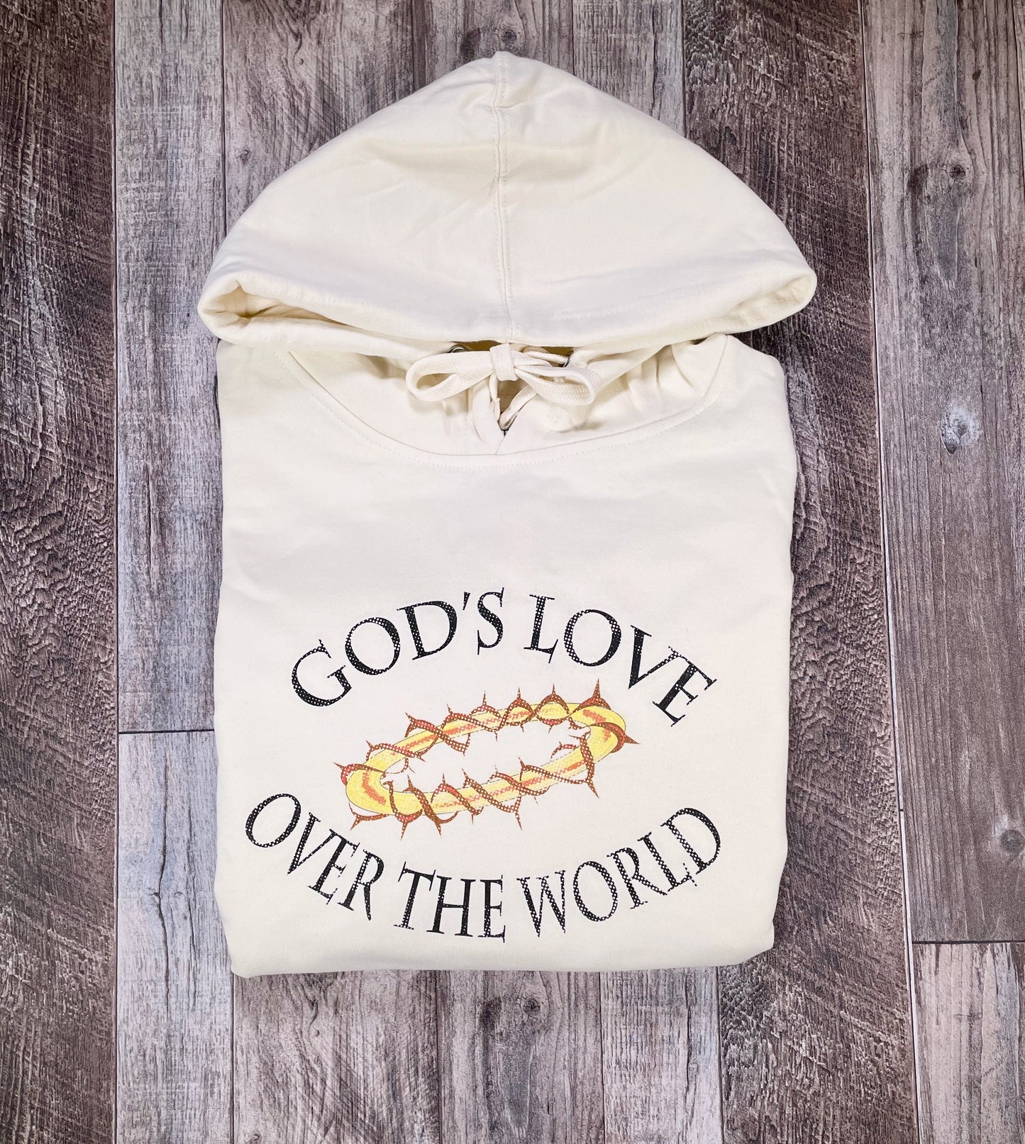 VINTAGE GLOW HOODIE - BONE